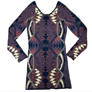 Free People Multicolor Long Sleeve Dress